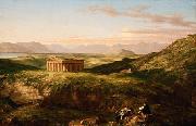 Thomas Cole, The Temple of Segesta with the Artist Sketching (mk13)